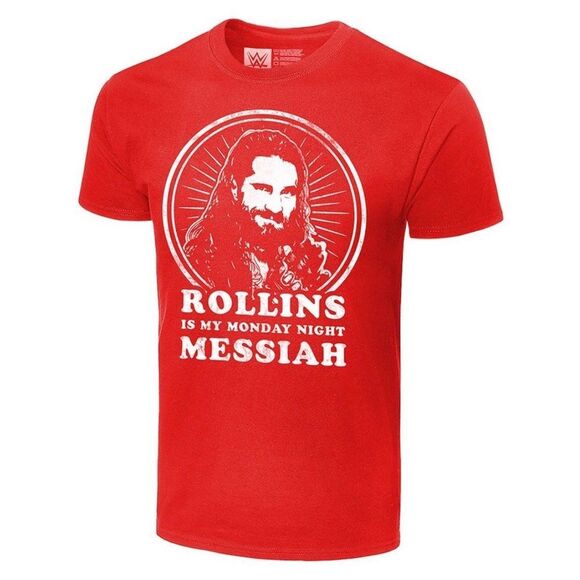 WWE Seth Rollins Is My Monday Night Messiah Short Sleeve T-Shirt. Small. - Picture 1 of 7